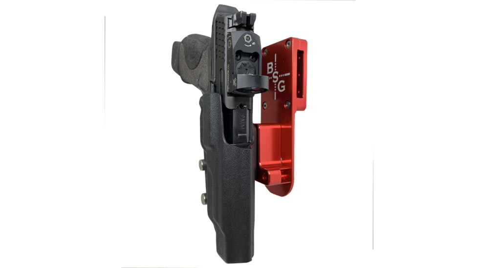 Black Scorpion Outdoor Gear Smith &amp; Wesson M&amp;P9, M&amp;P40 M2.0 5in Pro Heavy Duty Competition Holster, Right Hand, Red Shell / Black, HCD2-USPSABS-MP5BKRH