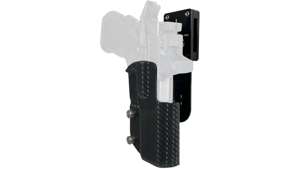 Black Scorpion Outdoor Gear Staccato C2 Pro Heavy Duty Competition Holster, Left, Black/Carbon Fiber, HCD1-USPSABS-STAC2CFLH