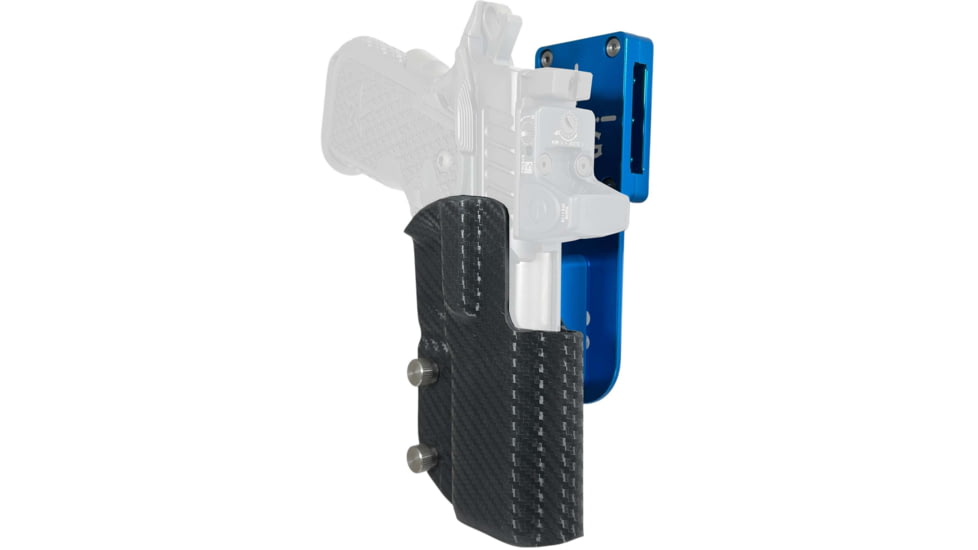 Black Scorpion Outdoor Gear Staccato C2 Pro Heavy Duty Competition Holster, Left, Blue/Carbon Fiber, HCD3-USPSABS-STAC2CFLH