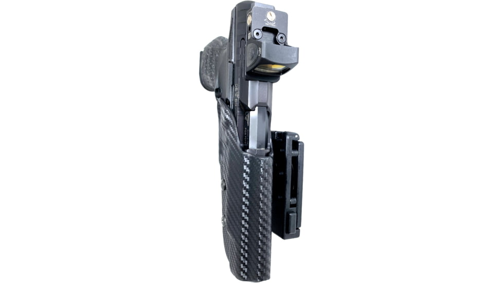 Black Scorpion Outdoor Gear Walther Q5 Match Polyframe Pro IDPA Competition Holster, Left Hand, Carbon Fiber, HC03-IDPA-WALTHERQ5CFLH