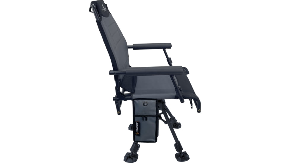 BLACK SIERRA EQUIPMENT Heated HI-LINE Swivel Chair, Gray, HCH-032H-GRY-BSE