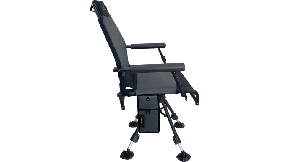 BLACK SIERRA EQUIPMENT Heated HI-LINE Swivel Chair, Gray, HCH-032H-GRY-BSE