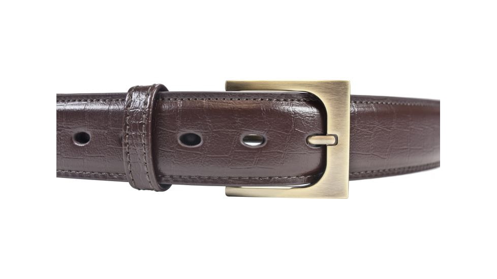 BlackHawk 4113 CQC Pistol Belt, Brown, 44in waist, Gator Finish, Antique Brass Buckle 411344GBN