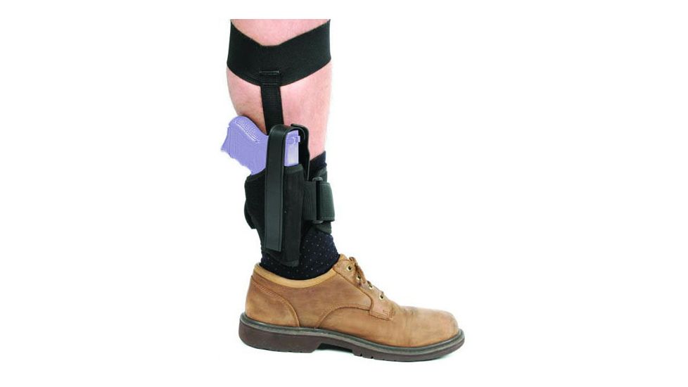 BlackHawk Ankle Holster, Black, Right Hand, Fits Glock 26, 27, 33, Ruger LC9