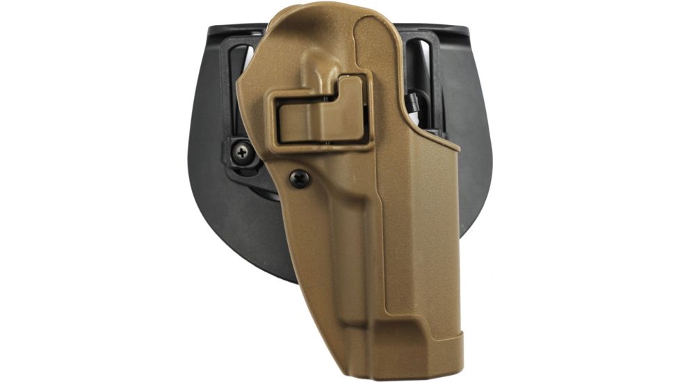BlackHawk CQC SERPA Holster w/ Belt Loop and Paddle, Right Hand, Coyote Tan, Beretta 92/96, 410504CT-R