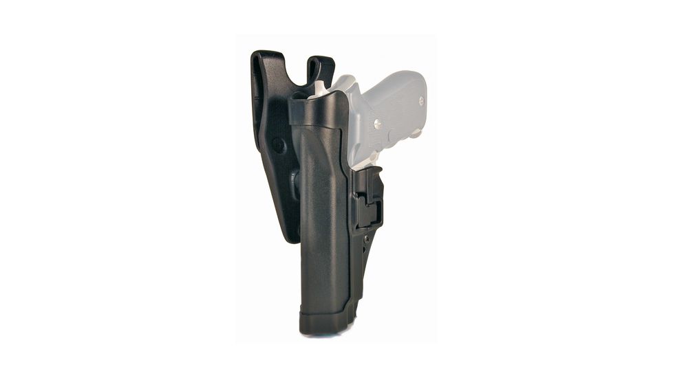 BlackHawk Duty Gear Level 2 SERPA Holster, Left Hand, Black - Fits Glock 17/19/20 &amp; Similar 44H000BK-L