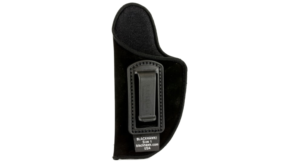 BLACKHAWK Inside the Pant Holster, Size 1, Fits Medium Automatic Pistol With 3-4 Barrel, Left Hand, Black 73IP01BK-LA