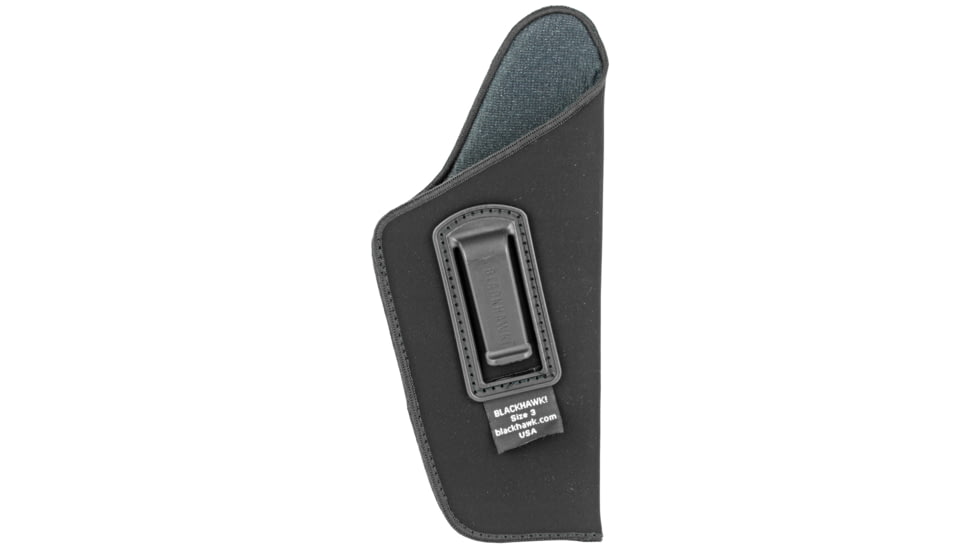 BLACKHAWK Inside-the-Pants Holster, Size 3, Fits Large Automatic Pistol with 4.5-5 Barrel, Right Hand, Black 73IP03BKA