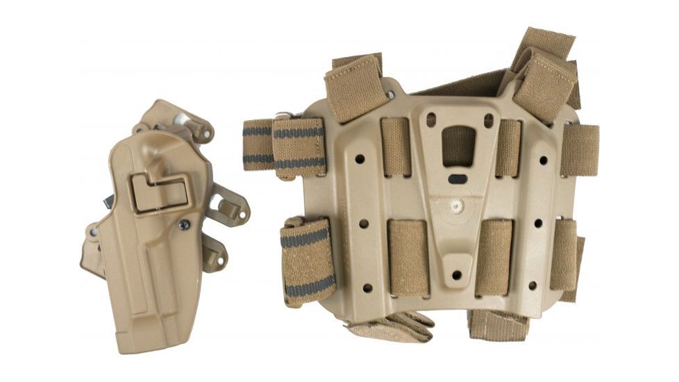BlackHawk S.T.R.I.K.E. SERPA Combo Kit MD-LG - Coyote Tan - Left Hand 40SC02CT-L