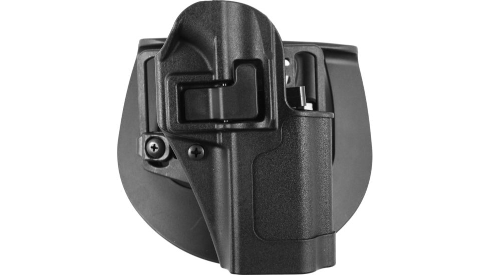 Blackhawk Serpa CQC Concealment Holster with Matte Finish w/Belt Loop and Paddle, Black, Right Hand, Ruger SR9, 410541BK-R