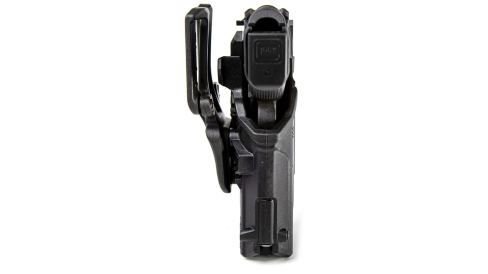 BlackHawk T-series L2d Lb Black Rds Glock 17/19/22/23/31/32/45/47 W/tlr 1/2 Lh Box, Plain - 44NB00BKL