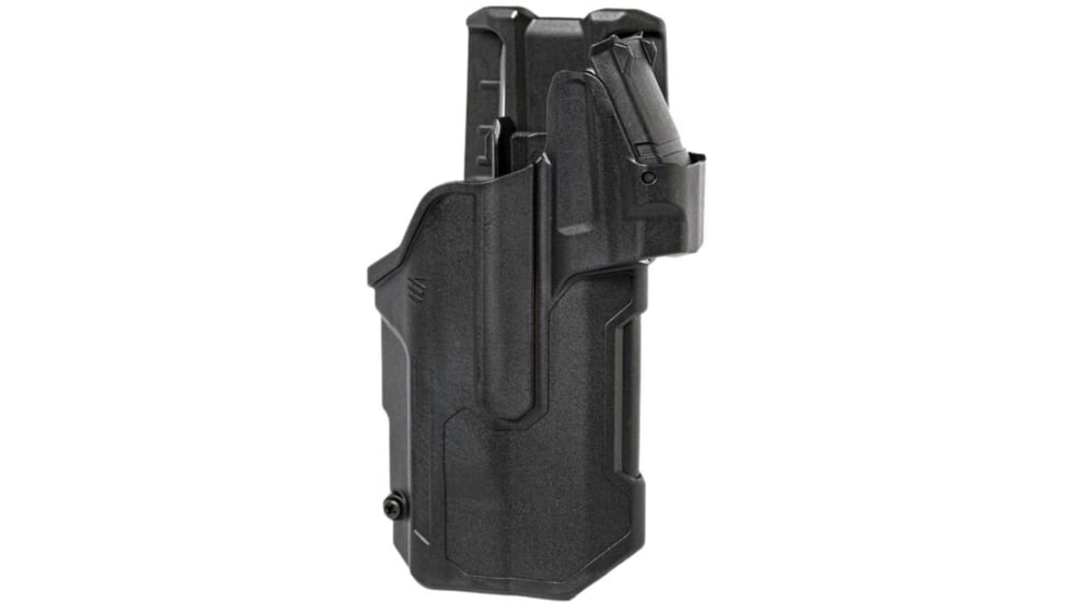 BlackHawk T-series Level 2 Duty Holster Light-Bearing, Glock 22 Gen 5/ S&amp;W M&amp;P W/O Safety/ H&amp;K VP9 TLR 1/2, Right Hand, Red, 44NB13BKR
