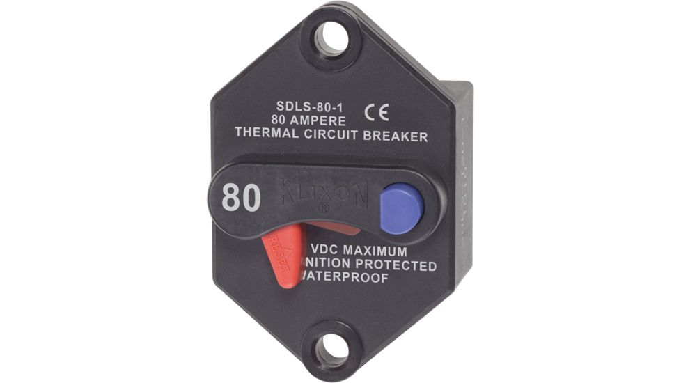 Blue Sea Systems 7076 Klixon Circuit Breaker - Panel Mount 80A 54789