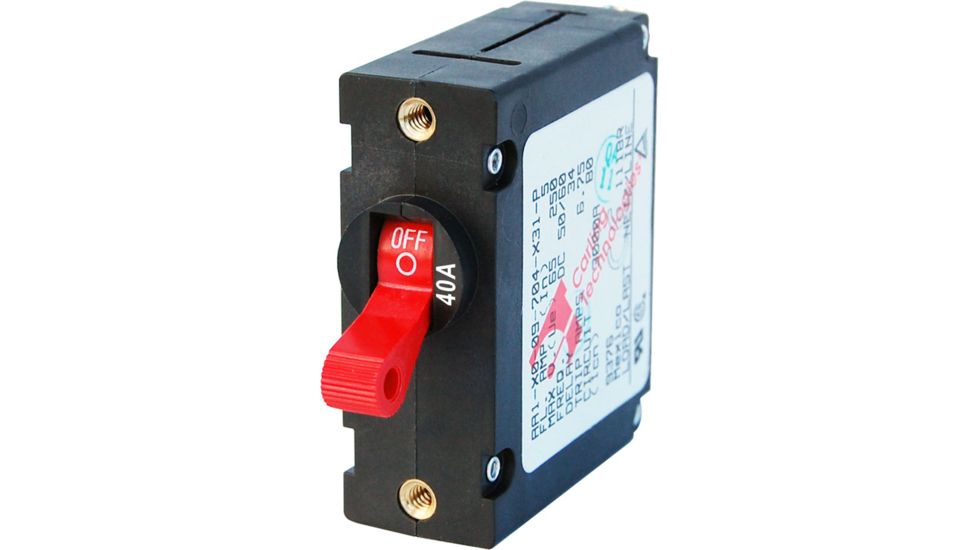 Blue Sea Systems 7225 AC / DC Single Pole Magnetic World Circuit Breaker - 40 Amp 20581