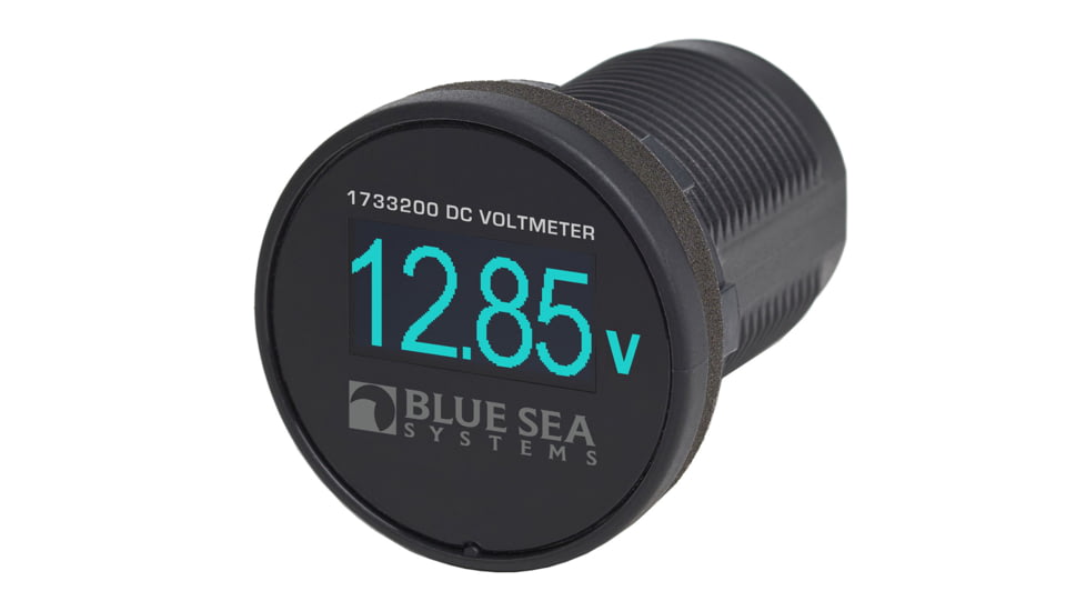 Blue Sea Systems Mini OLED Voltmeter - Blue