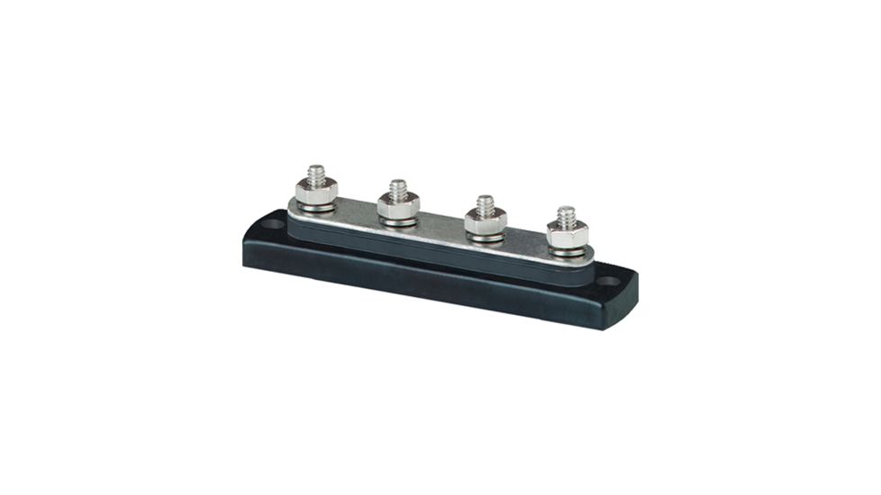 Blue Sea Systems MiniBus 100 Ampere Common BusBar 4 x 10-32 Stud Terminal 2305 13940