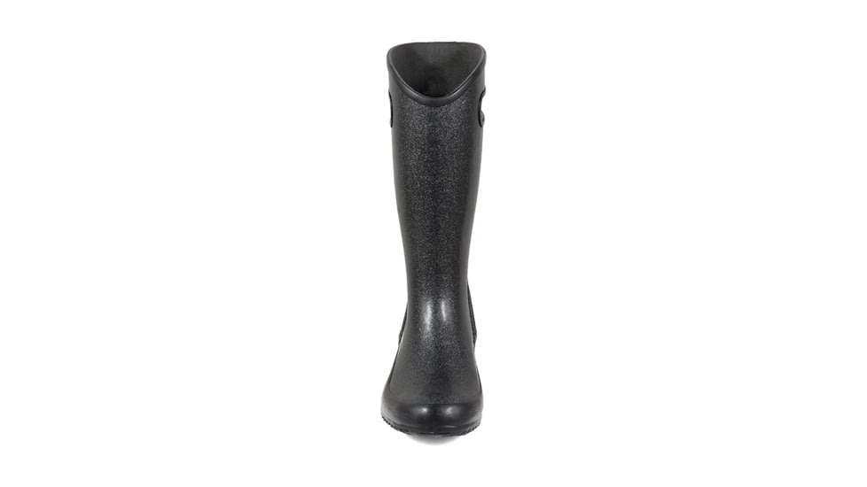 Bogs Rainboot Glitter - Womens, Black, Medium, 6, 72400-001-M- 6