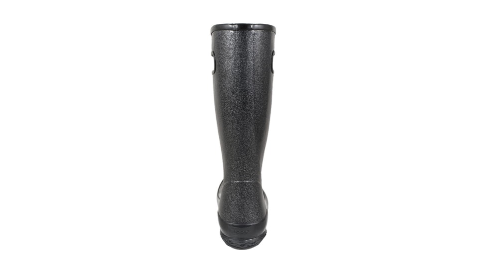 Bogs Rainboot Glitter - Womens, Black, Medium, 6, 72400-001-M- 6