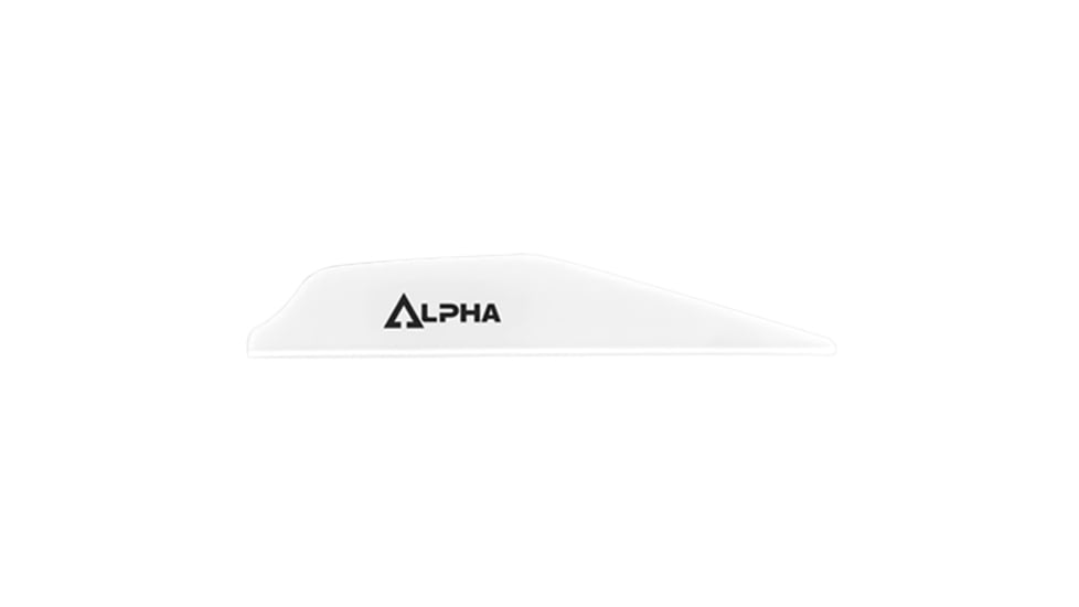 Bohning Alpha Vanes, 100 Pack, White, 101062WH28