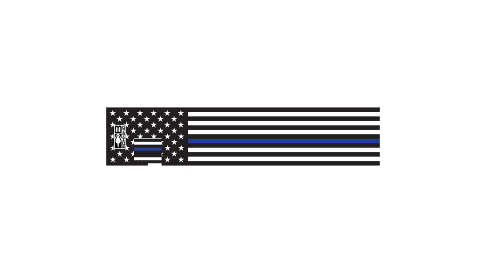 Bohning Arrow Wraps Law Enforcement 4 in, Standard, 13 Pk, Black/Blue, 501001LE