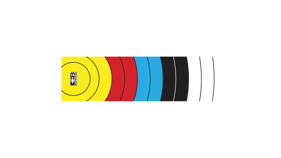 Bohning Arrow Wraps Target Face 4 in, Standard, 13 Pk, Multi-colored, 501001TGT