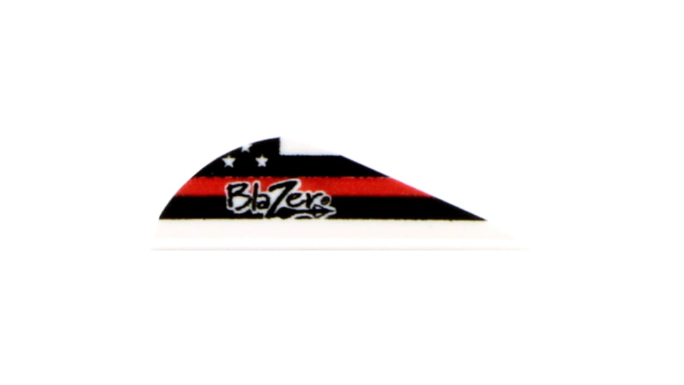 Bohning Blazer Vanes First Responder, 36 Pk, Red/Black, 10831FR2