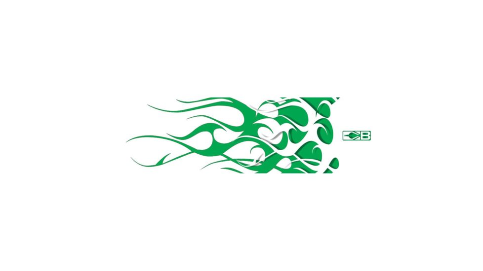 Bohning HD Arrow Wraps, Green/White Flame, Pack of 13, 501001GWF