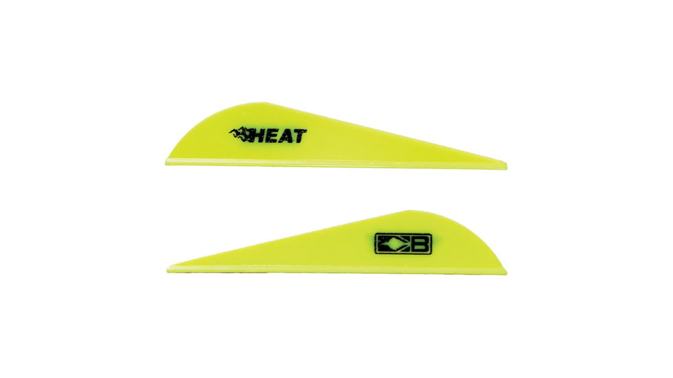 Bohning Heat Vanes, Neon Yellow, Pack of 36, 101036NY