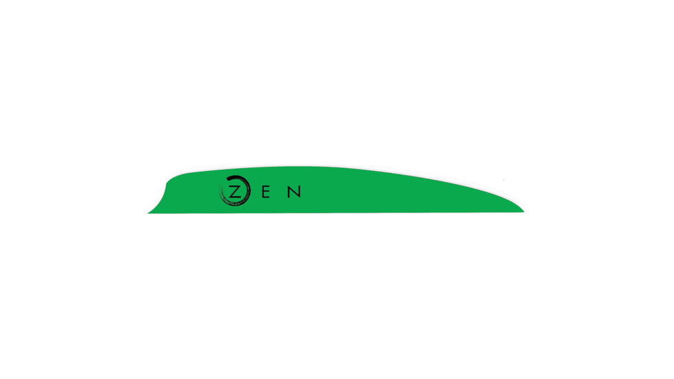 Bohning Bohning Zen Vanes 4 in. 100 Pk, Neon Green, 101048NG4