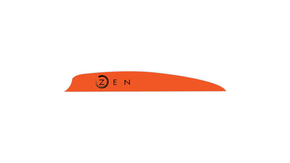 Bohning Bohning Zen Vanes 4 in. 100 Pk, Neon Orange, 101048NO4