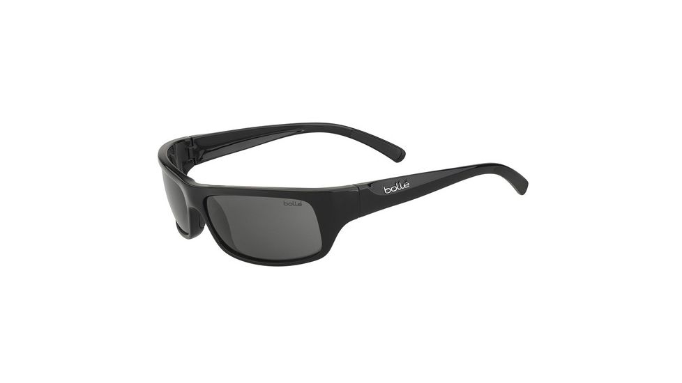 Bolle Fierce Single Vision Prescription Sunglasses, Shiny Black / Purple Frame-11939SV
