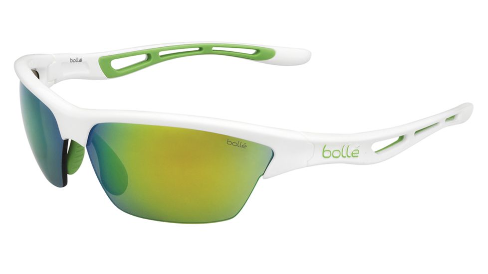 Bolle Tempest Progressive Prescription Sunglasses, Shiny White Green Edge Frame-11819PR