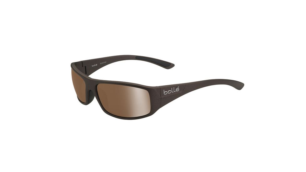 Bolle Weaver Single Vision Prescription Sunglasses, Matte Brown Frame-11937SV