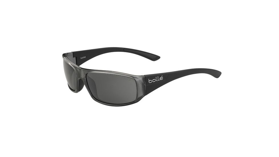 Bolle Weaver Single Vision Prescription Sunglasses, Shiny Black Frame-11932SV