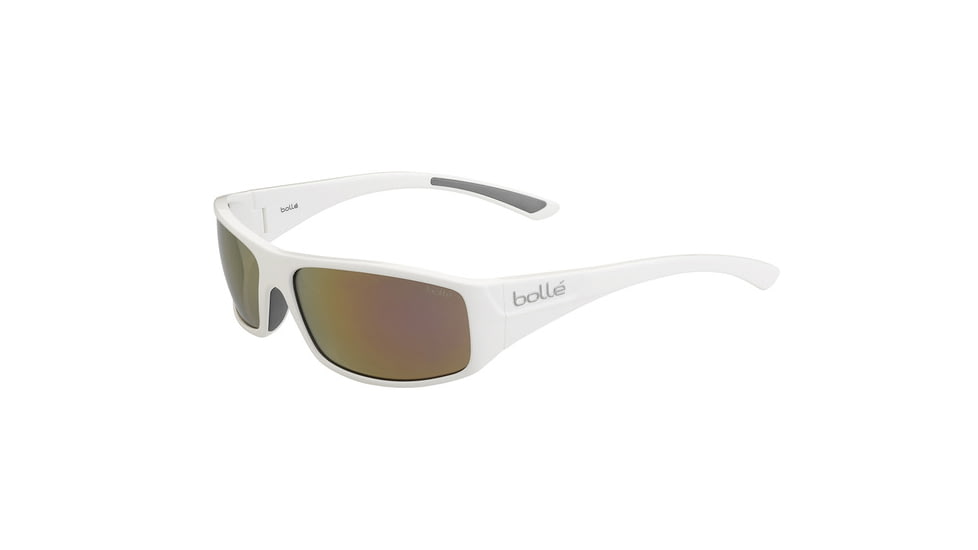 Bolle Weaver Single Vision Prescription Sunglasses, Shiny White Frame-11936SV