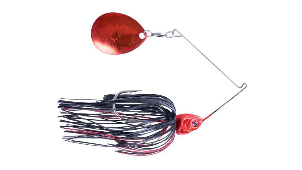 Booyah J.C. Covert Spinnerbait, 1/2oz, Red Black Night Time, BYCVS12RBC732