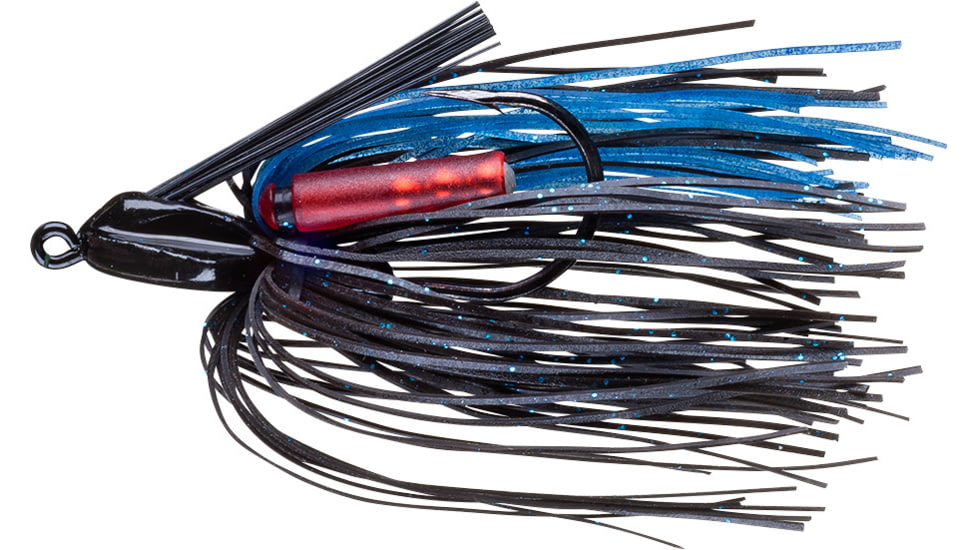Booyah Swim'n Jig, 1/2 oz, Black/Black Blue, BYSJ1204