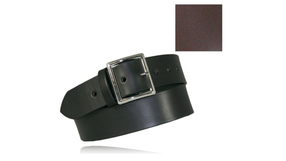 Boston Leather 1 3/4 Garrison Stretch Belt, Brown - 6505E-BRN-1-26-BLK