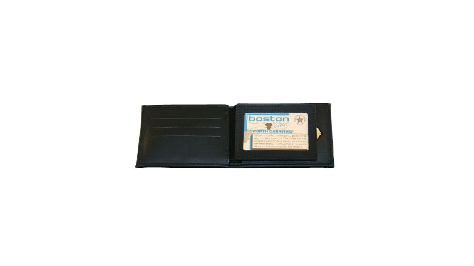 Boston Leather Billfold Badge Case/wallet With C - 275-S-000