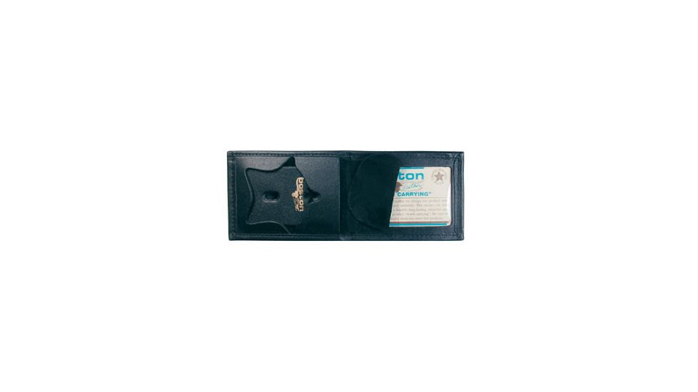 Boston Leather Billfold Style Badge Case, Hard Leather - 200-4012