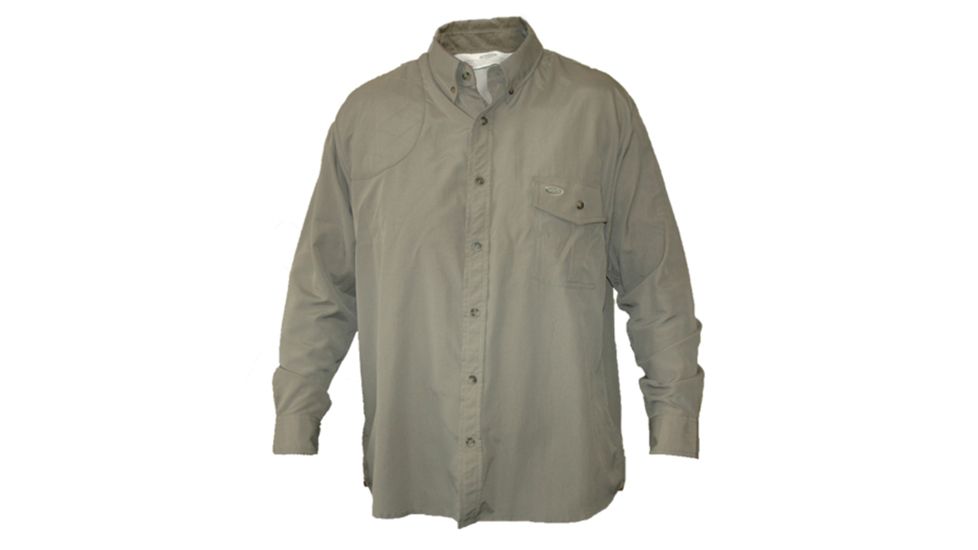 Boyt Harness Mens Hu152 Long Sleeve Mesh Back Quick Dry Shirt, Khaki, 2X 43128