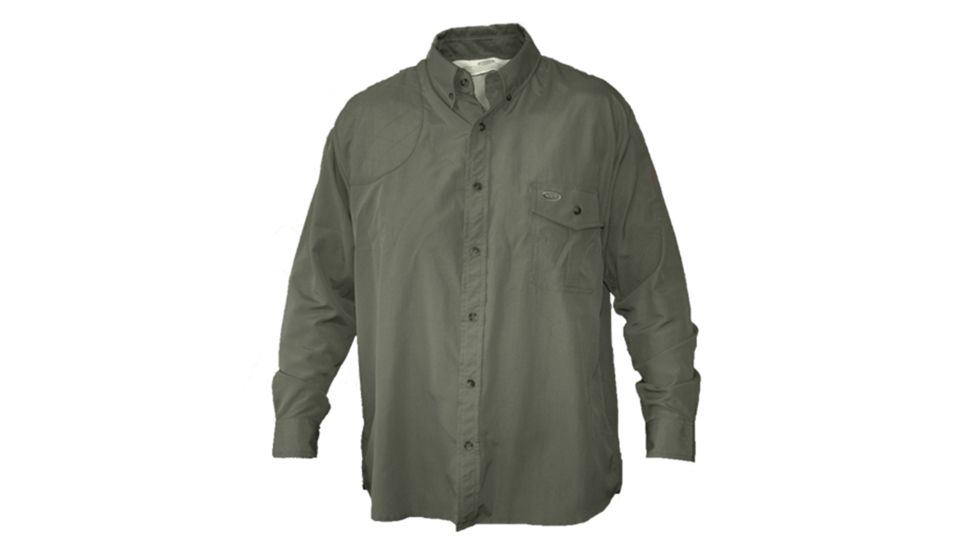 Boyt Harness Mens Hu152 Long Sleeve Mesh Back Quick Dry Shirt, Sage, 2X 43133