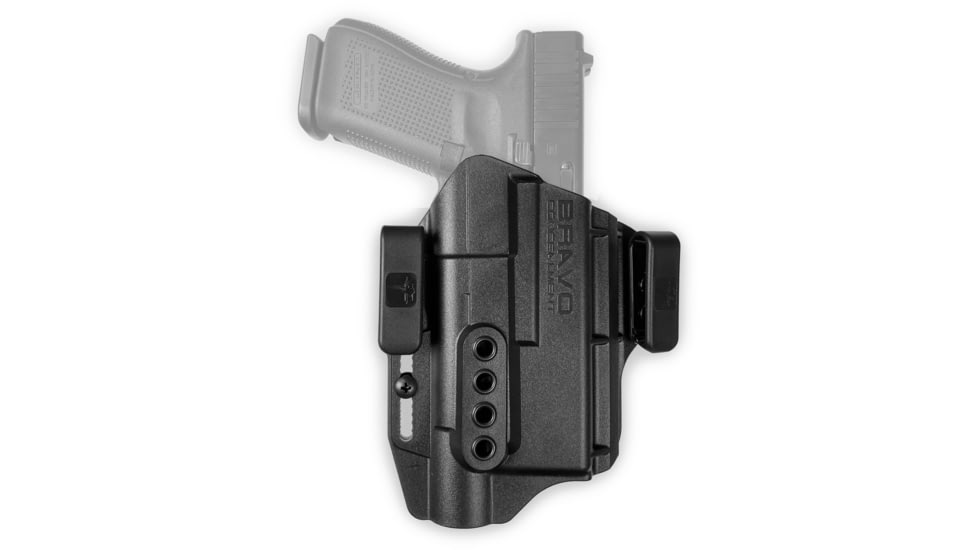 Bravo Concealment IWB Torsion Light Bearing Holster W/ Waistband Clips, Glock 19, 19X, 23, 32, 45 w/SureFire X300, Right Hand, Polymer, Black, BC40-1005