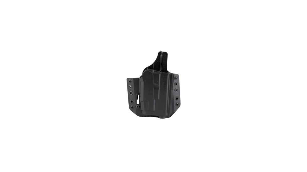 Bravo Concealment OWB BCA Light Bearing Holster W/1.5 in Belt Loops, Glock 19, 19X, 23, 32, 45 W/Streamlight TLR-7, Right Hand, Polymer, Black, BC30-1010
