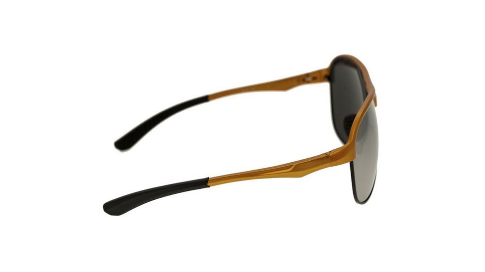 Breed Jupiter Sunglasses, Orange Titanium Frame, Black Lens BSG019OG