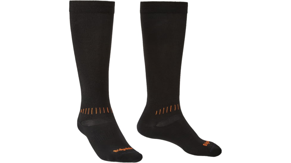 Bridgedale Ski Race Socks - Mens, Black/Orange, Medium, 710044-009-M