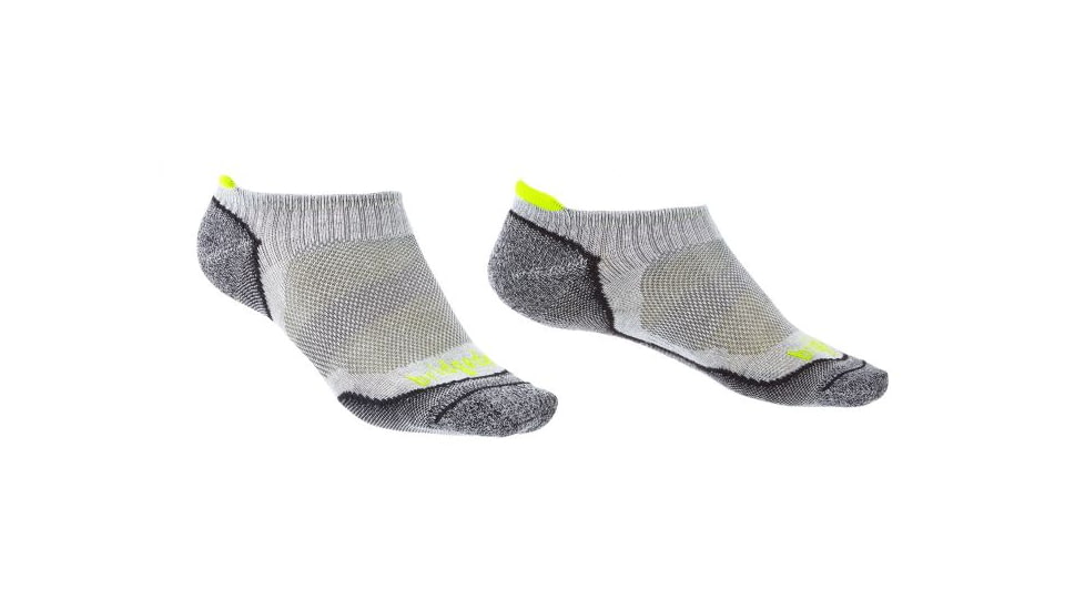 Bridgedale Trailsport Ultralight T2 Cool Comfort No Show Socks - Mens, Grey, Medium, 710190-806-M