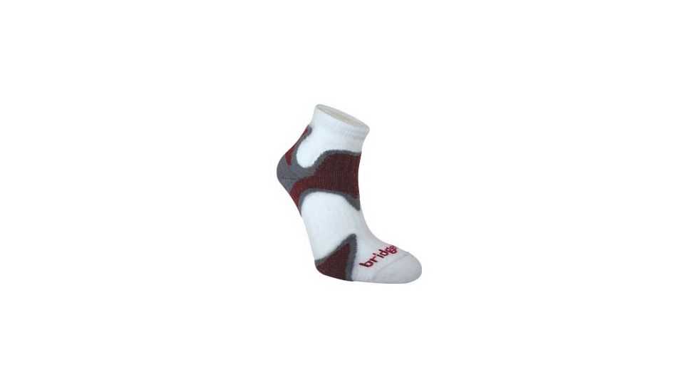 Bridgedale Xhale Speed D Sock - Slate/Maroon XL