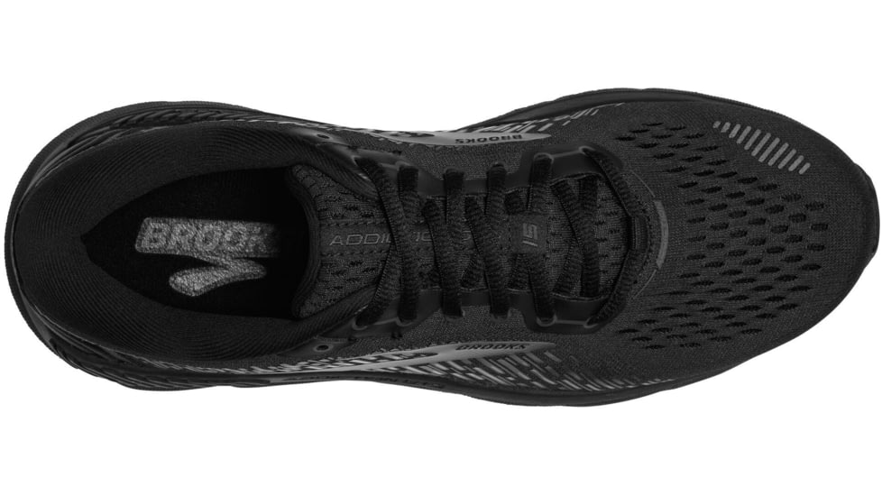 Brooks Addiction GTS 15 Running Shoes - Mens, Wide, Black/Black/Ebony, 8.0, 1103652E020.080
