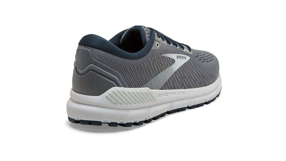 Brooks Addiction GTS 15 Running Shoes - Womens, Wide, Grey/Navy/Aqua, 8.5, 1203521D099.085